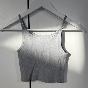 Brandy Melville Light Gray Ribbed Camisole
